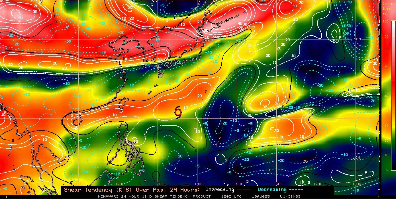 ▲颱風楊柳最新動態。（圖／翻攝自氣象署）