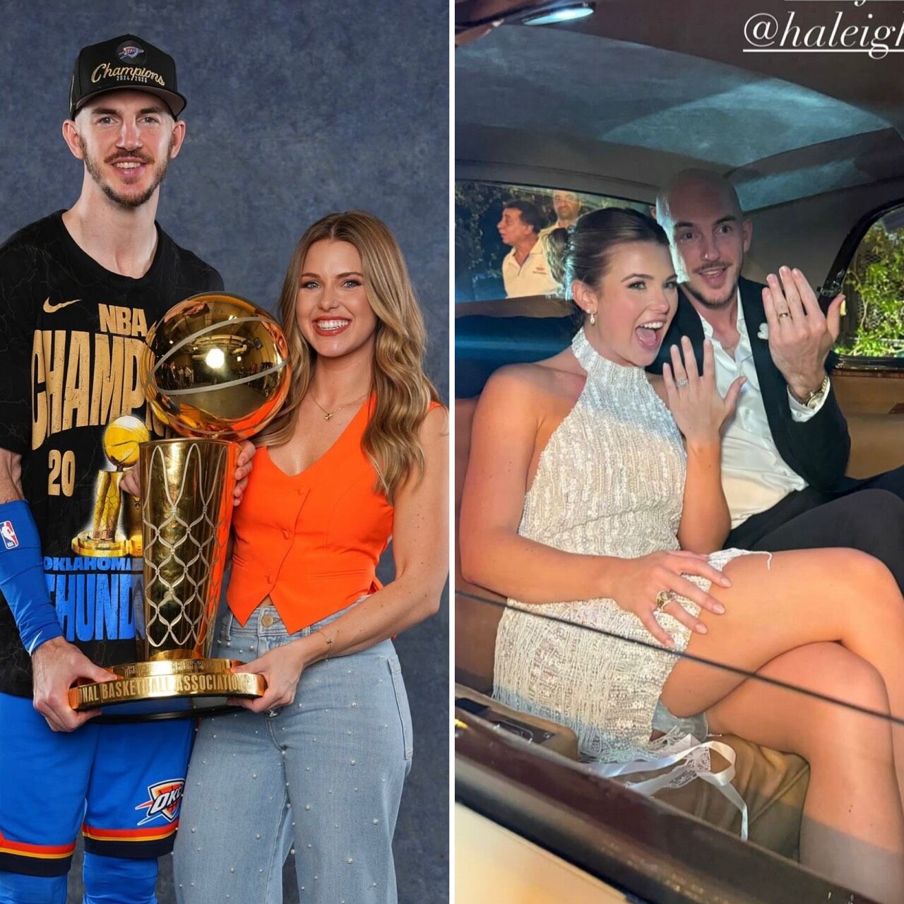 ▲▼雷霆「禿曼巴」卡魯索2個月內奪冠又娶回真愛，令人稱羨。（圖／翻攝自IG）