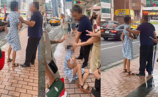 ▲賴男在北車公車站當街施暴拖行妻子，遭警方依法送辦。（圖／記者張君豪攝）