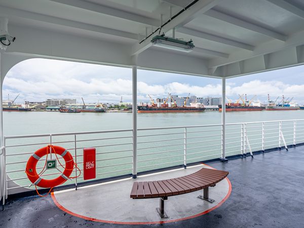 ▲船上的景觀甲板。（圖／台航提供）