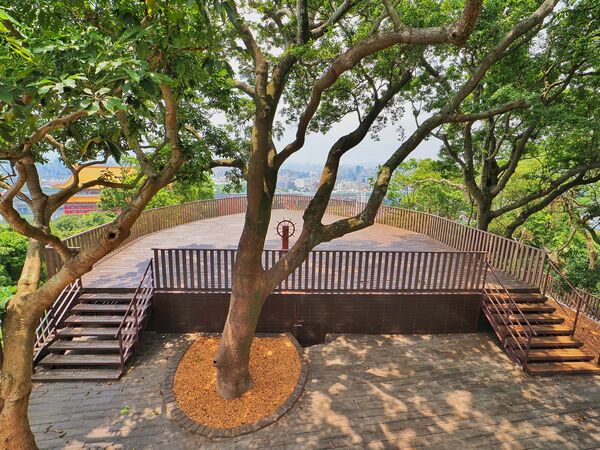 ▲北市大地處以「航運」為靈感，於圓山風景區打造一座「森林方舟」。（圖／大地處提供）