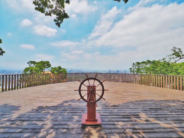 ▲北市大地處以「航運」為靈感，於圓山風景區打造一座「森林方舟」。（圖／大地處提供）