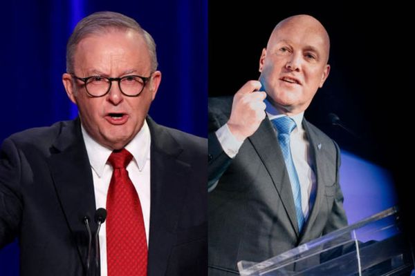 ▲▼ 澳洲總理阿爾巴尼斯與紐西蘭總理拉克森9日在紐西蘭皇后鎮舉行雙邊會談  。          。（合成圖／路透社）