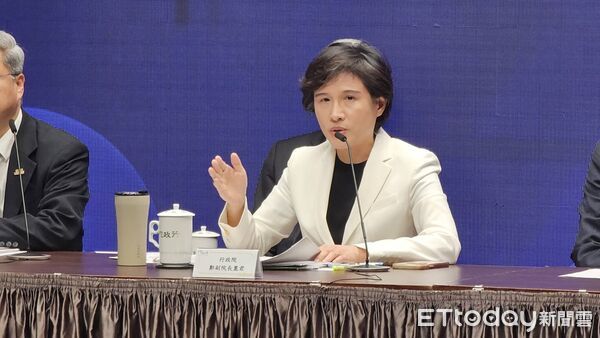 ▲▼行政院副院長鄭麗君出席「美國對等關稅相關議題及產業支持方案」說明記者會。（圖／記者呂佳賢攝）