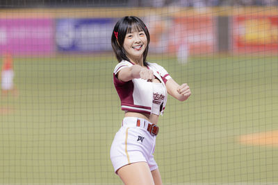 籃籃轉換新身分！球場突被粉絲告白「謝謝留在樂天」　瞬間感動落淚