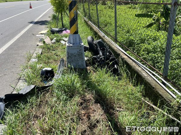 ▲嘉義車禍釀祖孫1死1傷。（圖／記者翁伊森翻攝，下同）