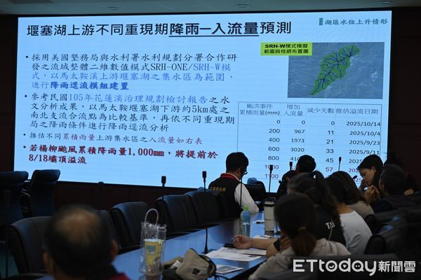 ▲▼花蓮縣政府召開跨鄉鎮緊急應變會議，邀請受影響範圍鄉鎮長及村里長出席。（圖／花蓮縣政府提供，下同）