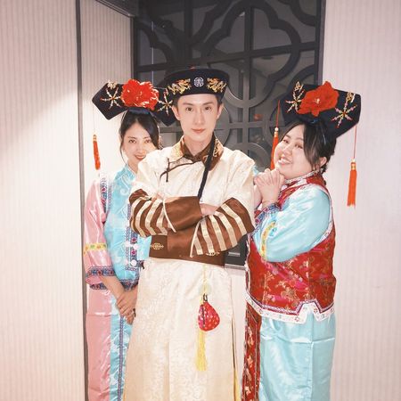 ▲鬼鬼生日辦「還珠格格派對」！　演藝圈好友全扮成格格阿哥狂歡。（圖／翻攝自IG／大文）