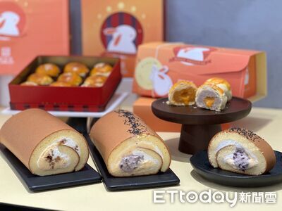 亞尼克中秋推蛋黃酥生乳捲、流心蛋黃酥