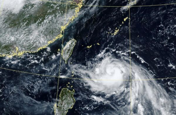 ▲▼楊柳颱風。（圖／氣象署提供）