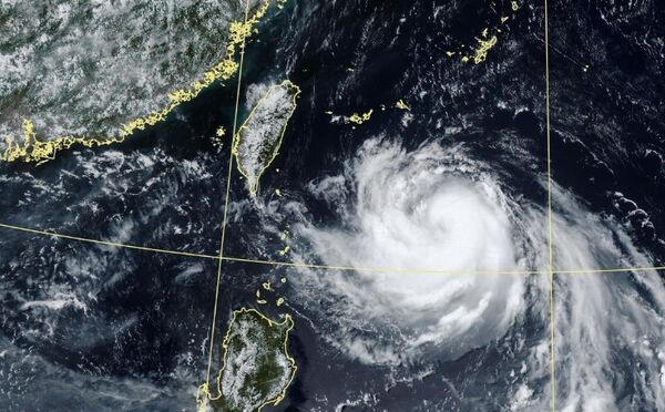 ▲▼楊柳颱風。（圖／氣象署提供）