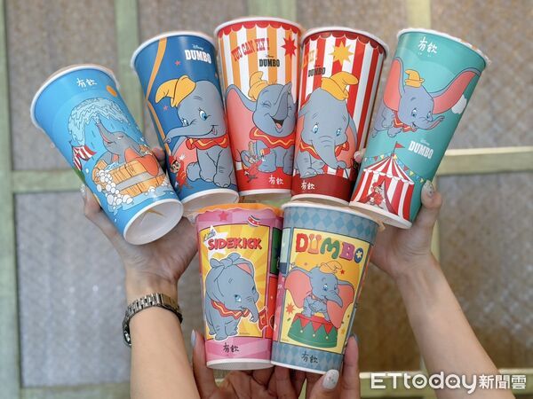 ▲▼有飲（Youin）聯名迪士尼「小飛象」，以歡樂馬戲團為主題，共同打造「拎呼芒芒， Fly in 有飲馬戲團，暢遊童話世界」的主題活動。（圖／記者蕭筠攝）