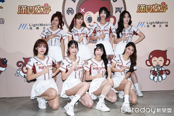 ▲▼  最強應援「樂天女孩」邁向國際-行前記者會-河智媛,Kira,筠熹,琳妲,小紫,KAHO,嘎琳,若潼。（圖／記者黃克翔攝）