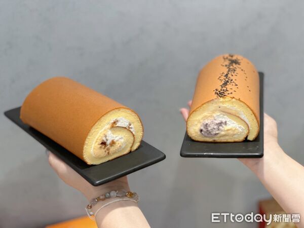 ▲▼亞尼克推出中秋限定新品「蛋黃酥風味生乳捲」、「奶黃流心脆脆生乳捲」、「奶黃流心蛋黃酥禮盒」。（圖／記者蕭筠攝）