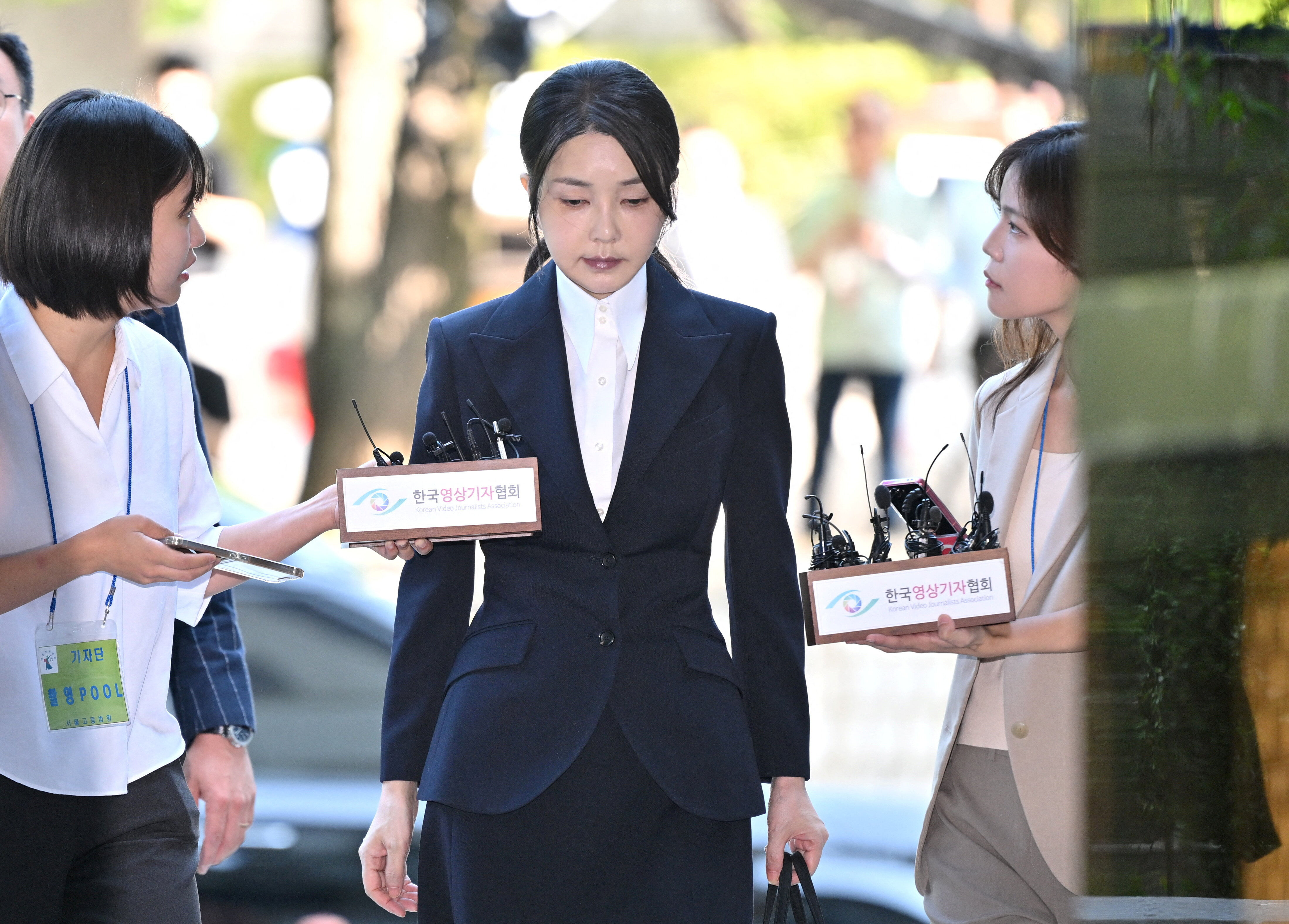 ▲南韓前第一夫人金建希入獄。（圖／路透）