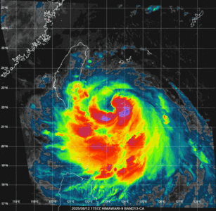 楊柳走很快估中午登陸　風雨最劇時刻來了