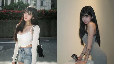 黑男街頭巧遇「袁惟仁20歲正妹女兒」！刺青海綿寶寶、撞臉李珠珢