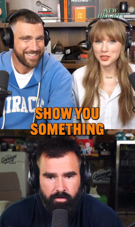 ▲泰勒絲（Taylor Swift）合體男友男友Travis Kelce。（圖／翻攝自IG／Newheightshow ）