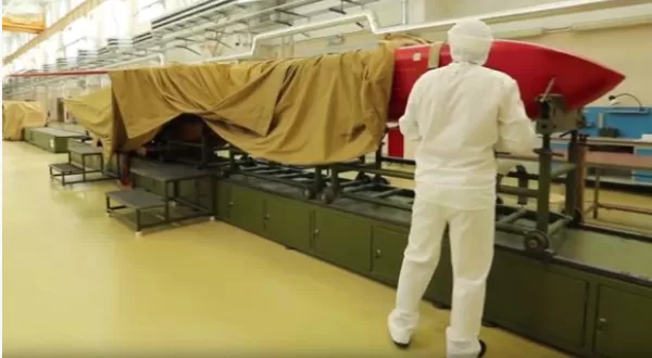 ▲▼ 俄軍方公佈的「雨燕」核動力巡航導彈            。（圖／翻攝 澎湃新聞）