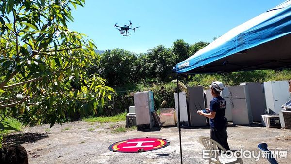 ▲▼因山區道路搶修，自 8 月 7 日起，搜救主力轉為空拍機，擴大搜索。（圖／記者吳世龍翻攝）