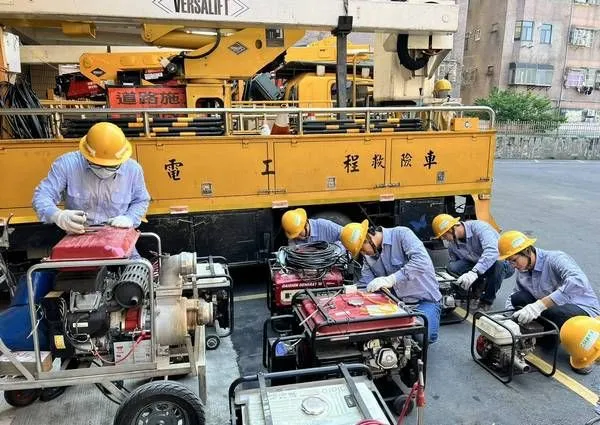 ▲中颱楊柳逼近，台電桃園區處全力戒備防颱