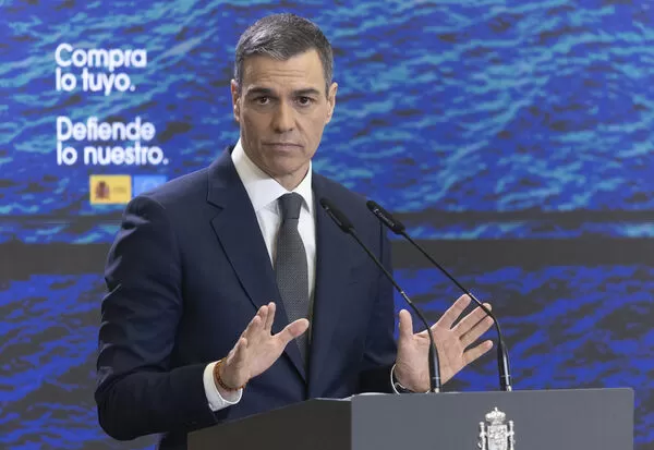 ▲▼西班牙總理桑切斯（Pedro Sanchez）。（圖／達志影像／美聯社）