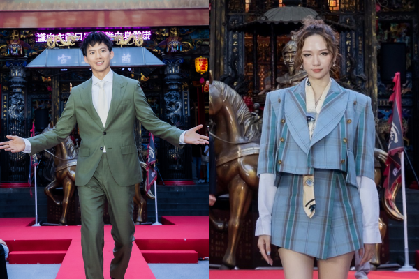 ▲《角頭－鬥陣欸》廟口時尚趴：黃尚禾、唐振剛、吳念軒、嘎嘎、《角頭》出品人張芷瑄。（圖／曼尼娛樂提供）