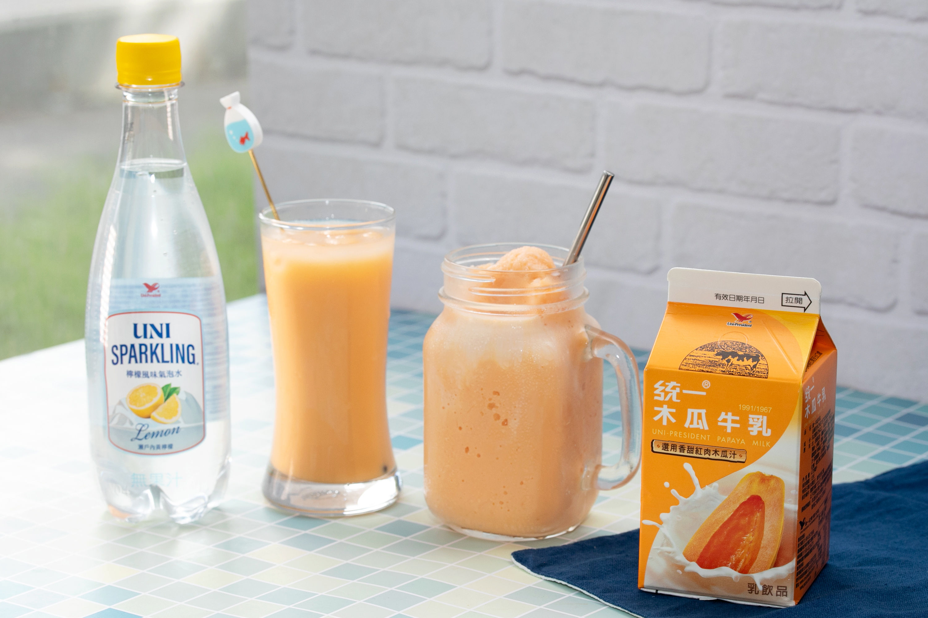 ▲▼統一水果牛奶創意特調。（圖／記者周宸亘攝）