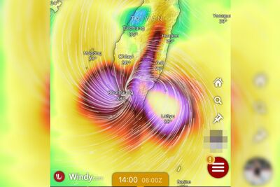 楊柳颱風撲台！衛星雲圖驚見「母湯形狀」　大票全看錯歪樓