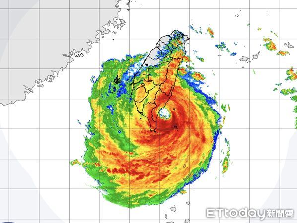 ▲▼楊柳颱風。（圖／氣象署提供）