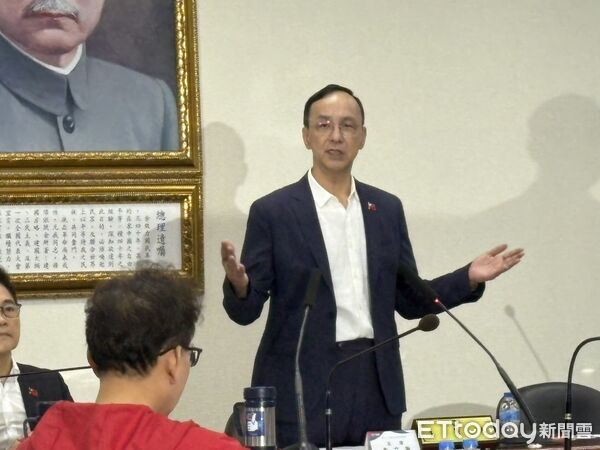 ▲▼國民黨主席朱立倫中常會致詞。（圖／記者鄭佩玟攝）