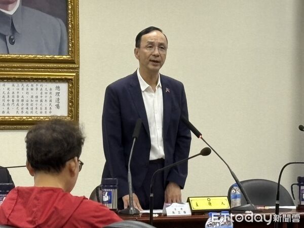 ▲▼國民黨主席朱立倫中常會致詞。（圖／記者鄭佩玟攝）