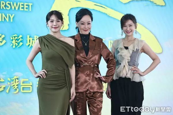 ▲岳虹、陳珮騏、林萱瑜出席《百味人生》卡司發布會。（圖／記者林敬旻攝）