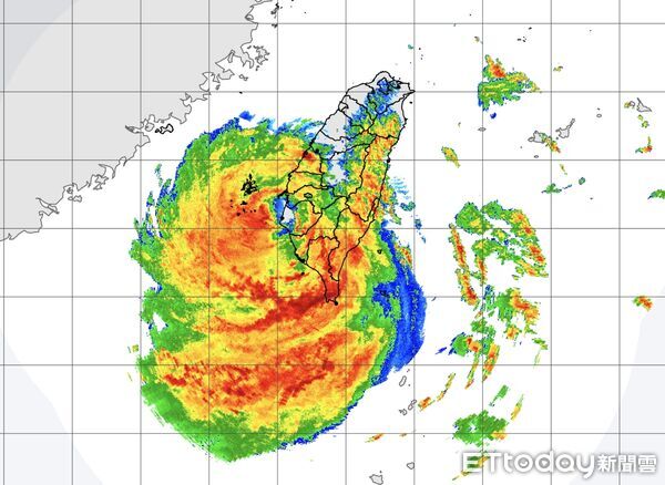 ▲▼楊柳颱風。（圖／氣象署提供）