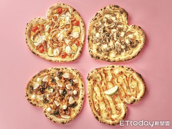 ▲▼堤諾義大利比薩推出七夕限定「愛心比薩」。（圖／業者提供）