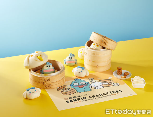 ▲緯豆集團旗下港點人氣品牌「點點心」，今年暑假攜手超人氣三麗鷗明星「人魚漢頓、大耳狗喜拿」合推聯名企劃。（圖／緯豆集團提供）