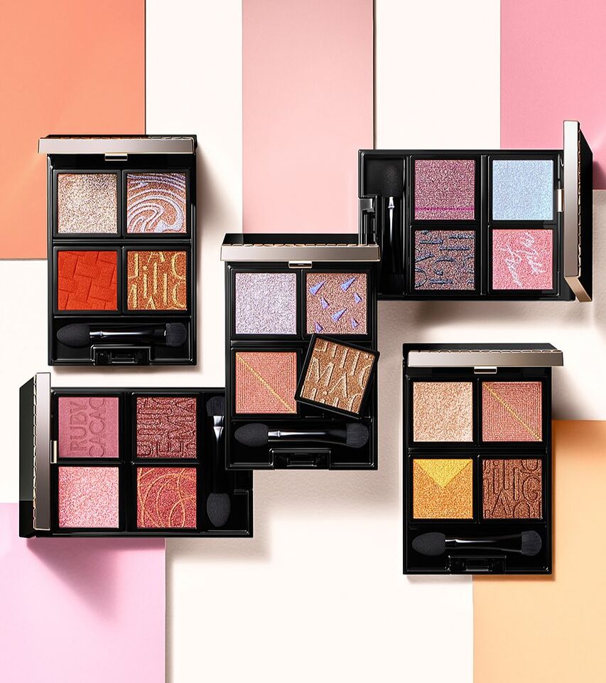 TWICE,子瑜,Visee,心機彩妝,MAQuillAGE,心機彩粧,彩妝,唇膏,眼影。（圖／IG、品牌提供）