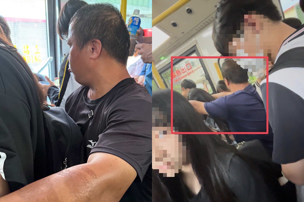 ▲▼台中公車驚見「熊抱狼」！變態慣犯強鎖女學生　犯罪照曝光。（圖／翻攝自臉書／謝志忠）