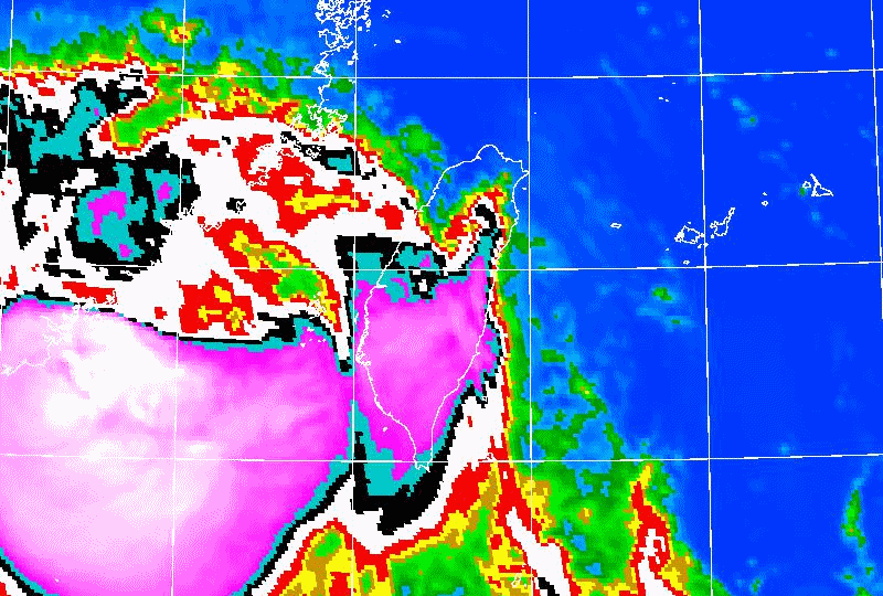 ▲▼楊柳颱風。（圖／中央氣象署）