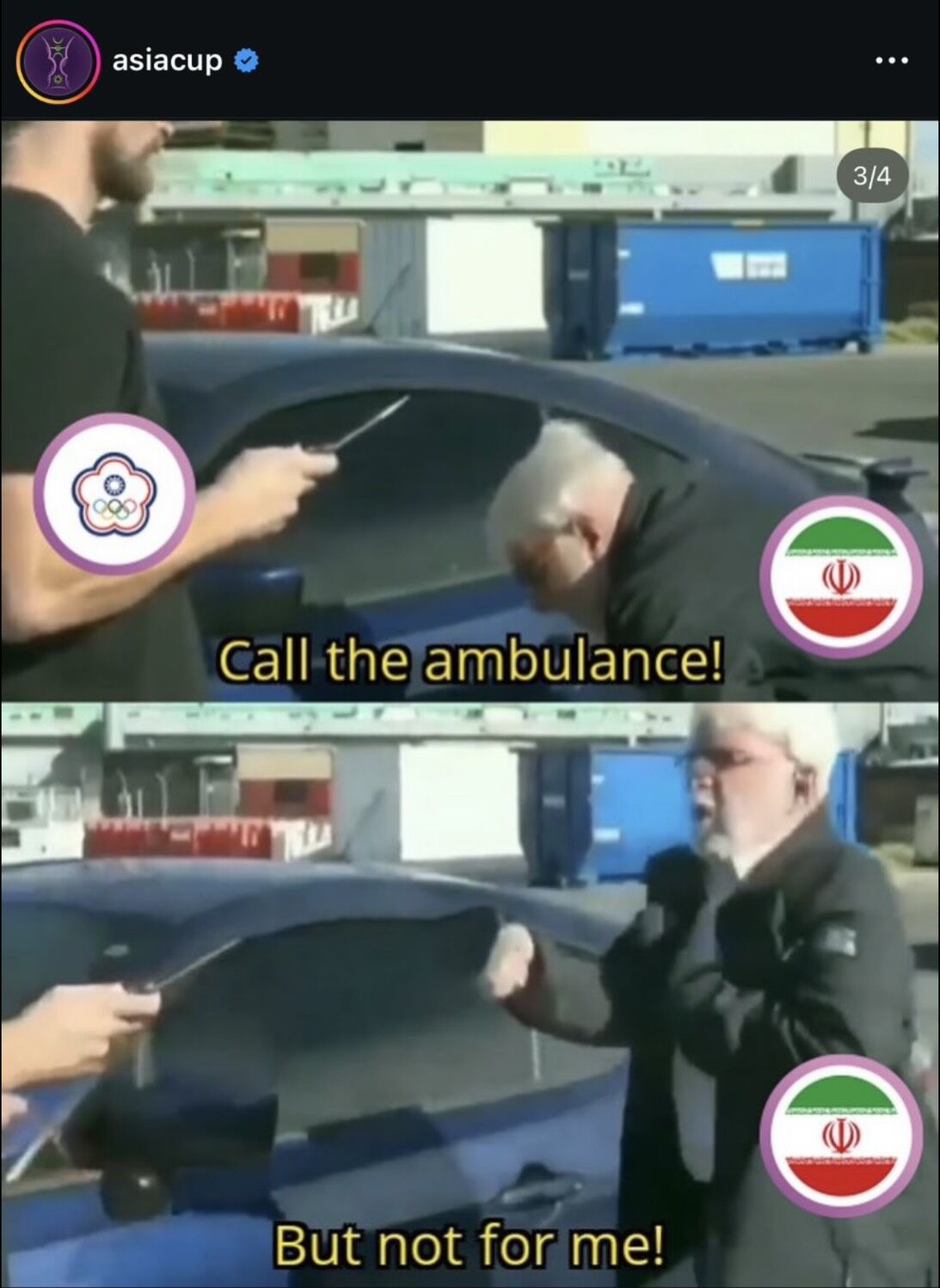 ▲FIBA亞洲盃官方社群發迷因梗圖，引發嘲諷中華男籃輸球的不尊重質疑。（圖／取自FIBA亞洲盃IG）