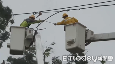 楊柳侵襲「南部破6萬戶停電」　台東、台南衝擊最嚴重