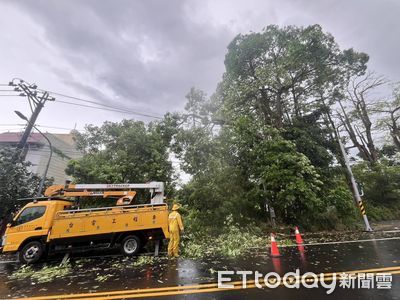 楊柳颱風台南停電近2萬戶　台電全力搶修尚餘2783戶待復電