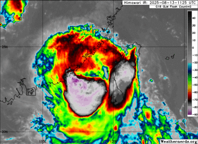 楊柳非常猛「過山穿尾」威力仍中颱中段班　竟讓北台灣吹一天強風