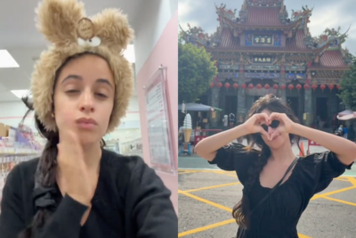 《Señorita》卡蜜拉來台「零遮掩逛寶雅」! 天后打卡嗨喊:買很多可愛小物
