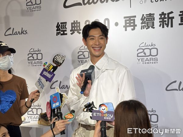 ▲連晨翔出席活動，講到劉品言滿臉都是笑容。（圖／記者黃庠棻攝）