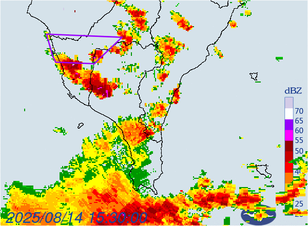▲▼大雷雨即時訊息 。（圖／氣象署提供）