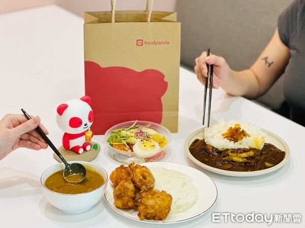 ▲▼foodpanda公開稱霸台中的「咖哩3冠王」（圖／foodpanda提供）