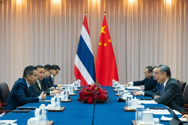 ▲▼  王毅會見泰國外長瑪里，雙方就泰柬邊境局勢交換意見           。（圖／翻攝 大陸外交部官網）
