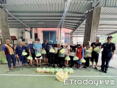 枋寮警村長攜手送暖　物資進獅子鄉28戶受惠