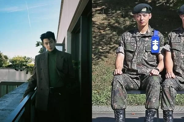 ▲車銀優穿軍服的照片曝光。（圖／翻攝自韓網、車銀優ig）